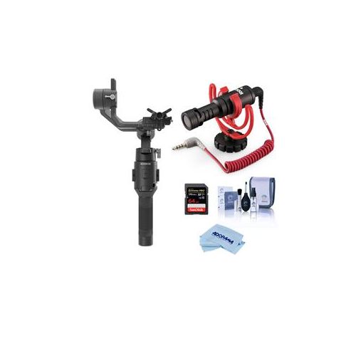  Adorama DJI Ronin-SC Gimbal Stabilizer Audio Kit W/RODE VideoMicro Mic, 64GB Card & Acc. DJI RONIN-SC E