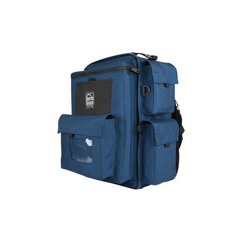  Adorama Porta Brace BK1N Video Backpack, Blue with Red Accents BK-1N