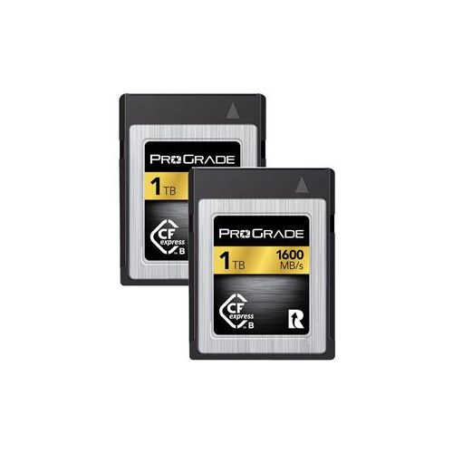  Adorama ProGrade Digital 1TB CFexpress 2.0 Gold Memory Card, 2-Pack PGCFX1TBAP2NA