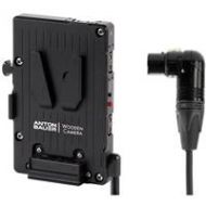 Adorama Wooden Camera Pro V-Mount Plate with 4-Pin XLR Right Angle Connector 260200