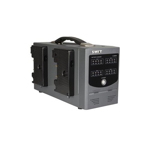  Adorama SWIT Electronics D-3004A 4-Ch Simultaneous Charger, LED Indicators, Gold Mount PB-D3004A