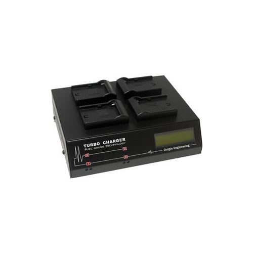  Adorama Dolgin Engineering TC400 4-Position Charger with Display for NP-FM500H Battery TC400-SON-FM500H