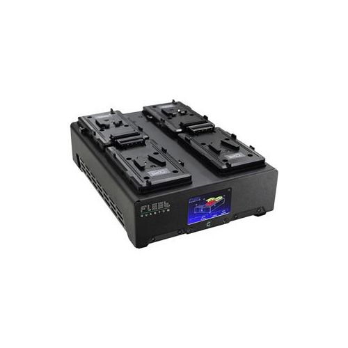  Adorama Core SWX Quantum 4-Position V-Mount Li-Ion Charger with Touchscreen Color LCD FLEET-Q4US