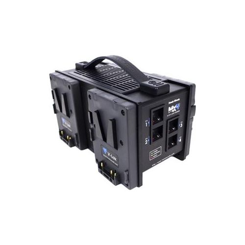  Adorama Hawk Woods VL-MX4 4-Channel V-Lok Charger for V-Mount and MINI-VL Batteries VL-MX4