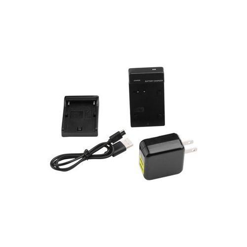  Adorama Ikan Single DV Battery Charger and USB Wall Adapter with Sony L-Series Plate ICH-KUSB-L