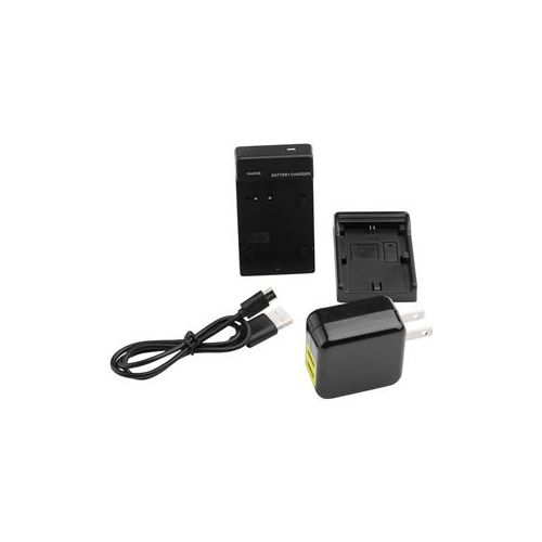  Adorama Ikan Single DV Battery Charger and USB Wall Adapter with Canon LP-E6 Plate ICH-KUSB-E6
