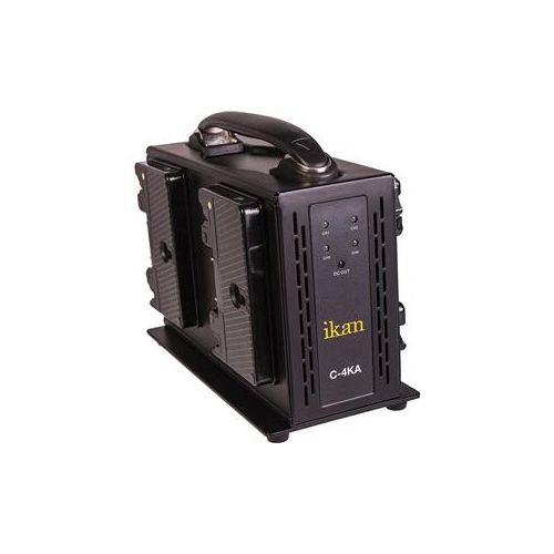  Ikan Quad Pro Battery Charger for AB Mount Batteries C-4KA - Adorama