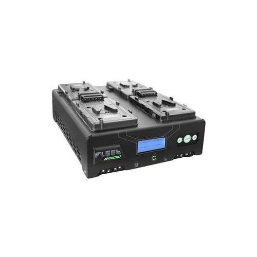  Adorama Core SWX Fleet Micro 3A Digital Quad Charger for V-Mount Batteries FLEET-QM4S