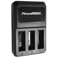 Power2000 Adorama PT-G4 3-Bay Charger for GoPro Hero4 AHDBT-401 Battery PT-G4