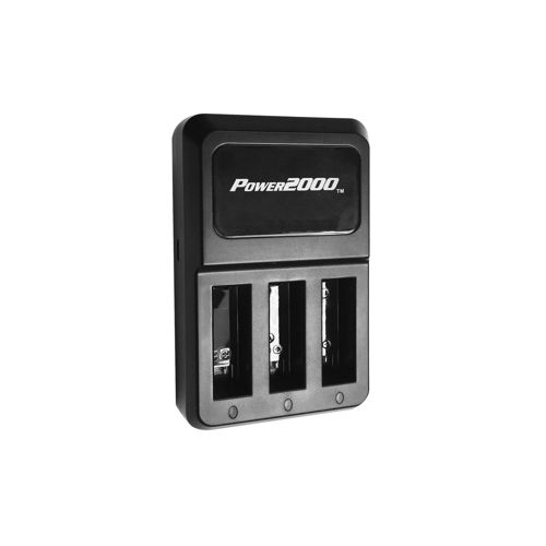  Power2000 Adorama PT-G4 3-Bay Charger for GoPro Hero4 AHDBT-401 Battery PT-G4