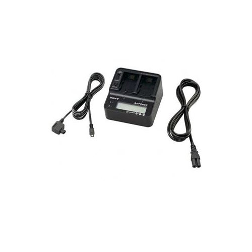  Adorama Sony ACVQV10 Dual Battery/Camcorder Charger, Batteries ACVQV10