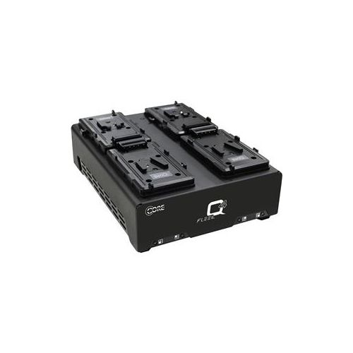  Adorama Core SWX FLEET-Q4S Four-Position Simultaneous V-Mount Charger FLEET-Q4S