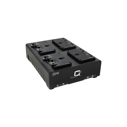  Adorama Core SWX FLEET-Q4A 3A Four-Position Gold Mount Charger for Four 98Wh Batteries FLEET-Q4A