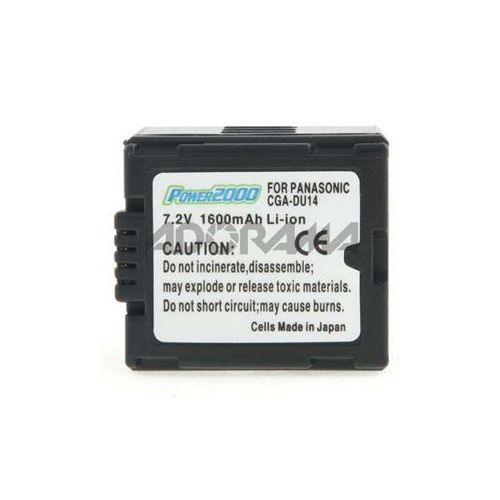  Adorama Power2000 CGA-DU14 Replacement Li-Ion Camcorder Battery ACD-695