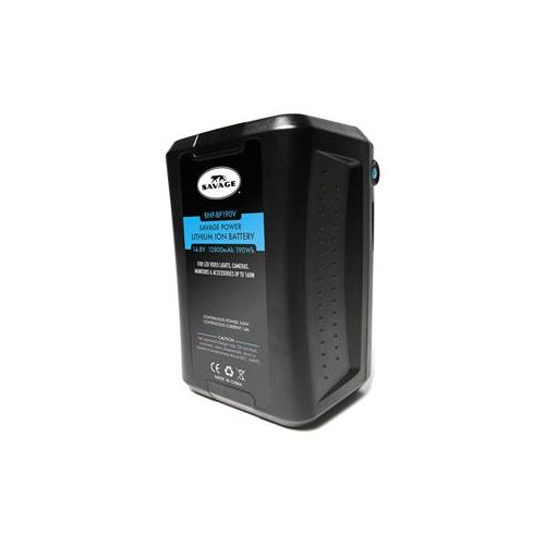  Adorama Savage BNP-BP190V Power Lithium Ion Battery and Charger, V-Mount BNP-BP190V