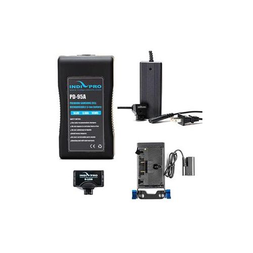  Adorama IndiPRO Blackmagic Pocket Cinema 4K/6K 95Wh Gold Mount Battery Kit GBP4KT2