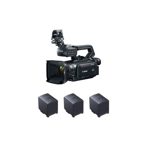  Adorama Canon XF-405 4K UHD HD Camcorder Kit, 3 BP-828 Batteries and CG-800 Charger 2212C015