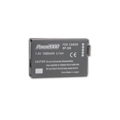  Adorama Power2000 BP-308 Replacement Li-Ion Camcorder Battery ACD-725