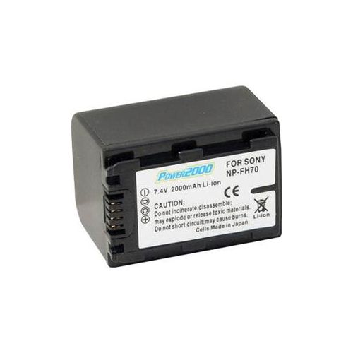  Adorama Power2000 NP-FH70 Replacement Li-Ion Camcorder Battery ACD-746