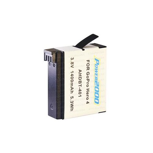  Power2000 Li-Ion Battery for GoPro Hero4 AHDBT-401 ACD-427 - Adorama