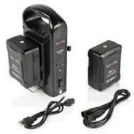 Adorama Shape 2x Full Play 14.8V 98Wh Lithium-Ion Gold-Mount Battery with Dual Charger 2G98PW