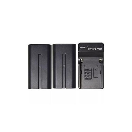  Adorama Savage BNP-F750 2-Pack 4400mAh Lithium-Ion Battery with Charger BNP-F750