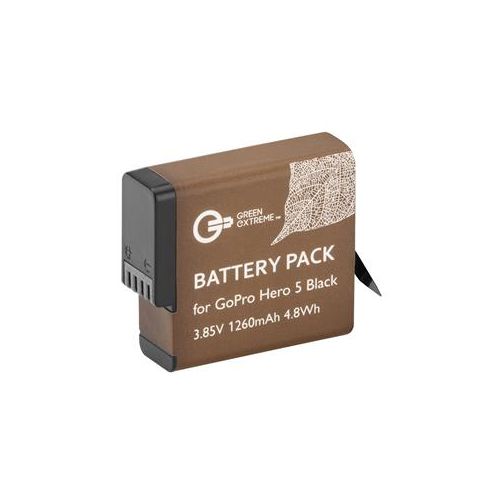  Adorama Green Extreme Rechargeable Battery for HERO 6, HERO 7 Black and HERO 8 GX-AABAT-001