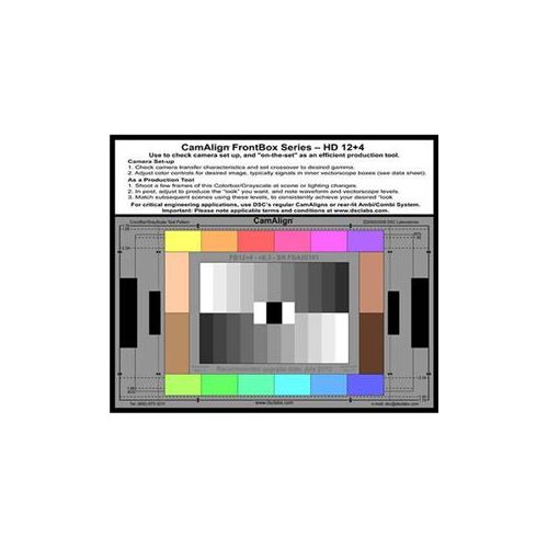  DSC Labs FrontBox 12+4 Test Chart FB12+4 - Adorama