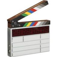 Adorama Denecke Dcode TS-C Compact Lightweight Time Code Clapper Slate with Color Sticks TS-C