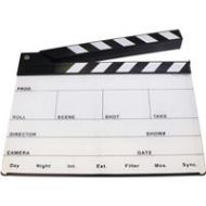 Adorama Cavision V2 Next-Gen Clapper Slate with White Painted on Black Background SSN2818B-S