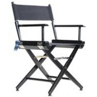 Adorama Filmcraft Pro Series 18 Short Director Chair, Black with Black Canvas CH19531