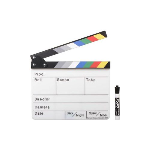  Adorama Alan Gordon Enterprises Color Combo Scene Clapper Slate with Pouch and Marker 1050-02COLOR