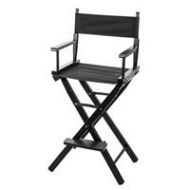 Adorama CLAR DC-30 Film Directors Chair (Black Wood with Black Seat & Back) CL-X-DC30