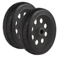 Adorama Rock N Roller Multi-Cart 8x2 R-Trac Symmetrical Wheel, Black Hub, 2-Pack RWHLS8X2BK