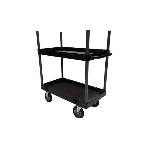  Adorama Backstage Junior Flight Case Cart with Wheels, Aluminum TR-06