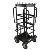 Adorama Backstage C-Stand Mini Steel Cart (Modular), Black Hammertone, 1000 lb Capacity GE-19 MINI