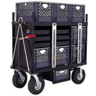 Adorama Backstage 4-Crate Horizontal Set Box Cart with Wheels SB-04H