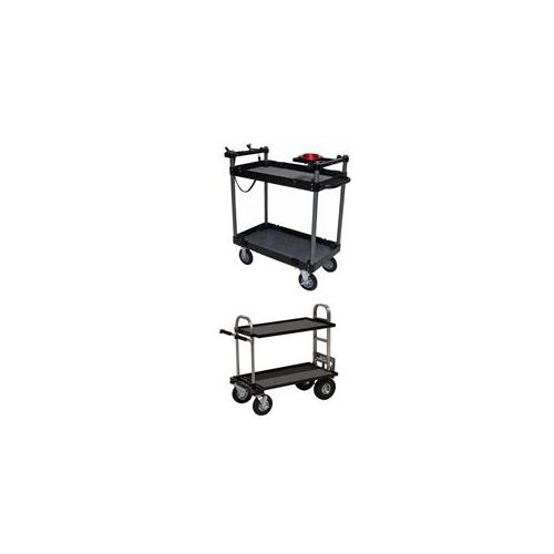  Adorama Backstage Mini Flight Case Cart with Wheels Aluminum - With AC Option with USB TR-06 MINI B