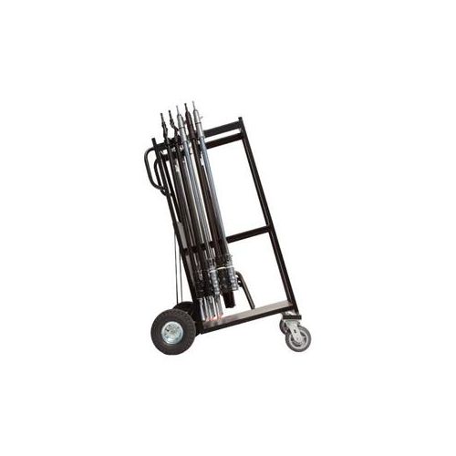  Adorama Backstage Equipment Steel Cart with 6 and 10 Wheels for 18-20 C-Stands GE-04