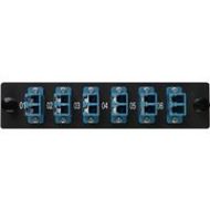 Adorama Camplex 6-Port LC Duplex Singlemode Fiber Adapter Plate Module, Blue CMX-MP12LCDP