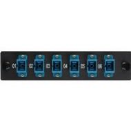 Adorama Camplex 6-Port SC Simplex Singlemode Fiber Adapter Plate Module, Blue CMX-MP06SCSP