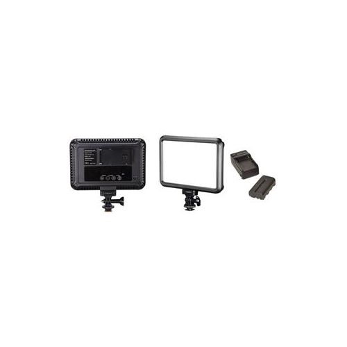  Adorama Bescor Specter Slim Line Bi-Color On-Camera LED Kit with Battery and Charger SPECTERB