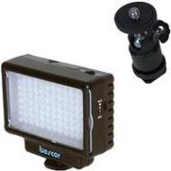 Adorama Bescor LED-70 Dimmable 70W On-Camera LED Light Kit with SM1 Ball Head Mount LED70M