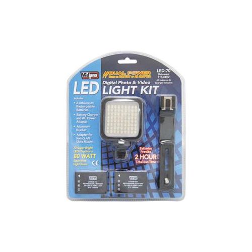  VidPro LED-70 Digital Photo & Video LED Light Kit LED-70 - Adorama