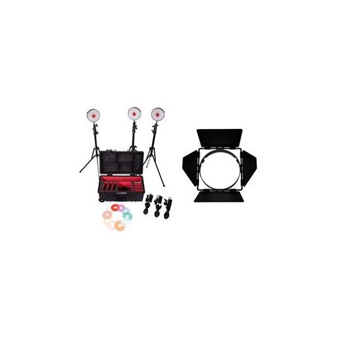  Adorama Rotolight NEO-II 3 Light Kit With Rotolight NEO Barn Door RL-NEO-KIT-II A