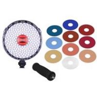 Adorama Rotolight Neo 2 LED Light With Extra Foam Hand Grip and Extra Set Color Filters RL-NEO2-BUNDLE