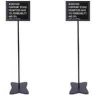 Adorama Fortinge Dual PRO Series 19 Meeting Teleprompter Set, 1280x1024 PROM19-D