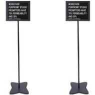 Adorama Fortinge Dual PRO Series 17 High Brightness Meeting Teleprompter Set, 1280x1024 PROM17-D-HB