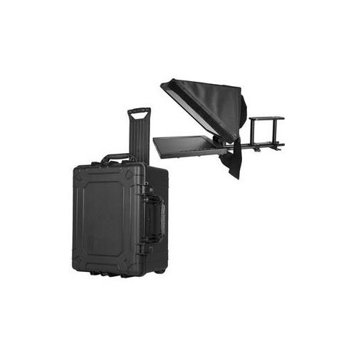  Adorama Ikan PT3500 Teleprompter and Rolling Hard Case Travel Kit PT3500-TK