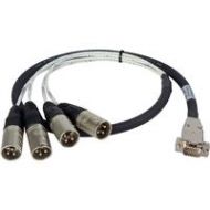 Adorama Laird 3 Premium HD15 to XLR Male Analog Audio I/O Breakout Cable ED-BE-4XM-003